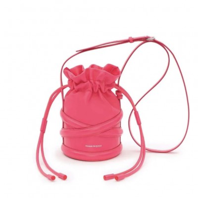 Alexander McQueen the Soft Curve Bucket Bag (Hot Pink)